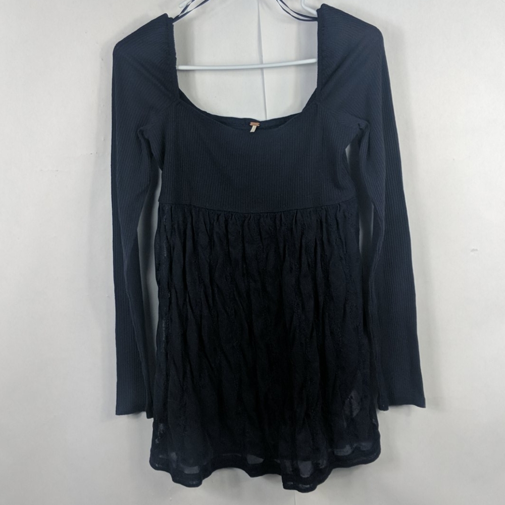 Free people womens  purple nitara tunic lace